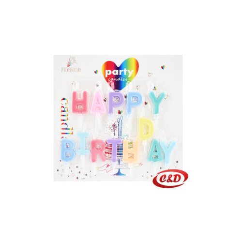 PARTY svijeće; Happy Birthday Slike