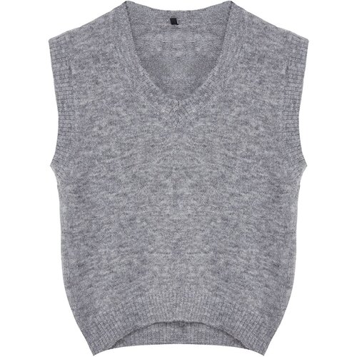 Trendyol Gray Wool Knitwear Sweater Cijene