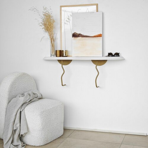 HANAH HOME lierre - gold, white goldwhite wall shelf Slike