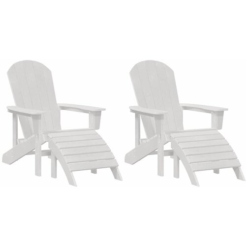  Vrtna stolica 2 pcs Bijelo 83 x 74 x 92 cm Polietilen Slike