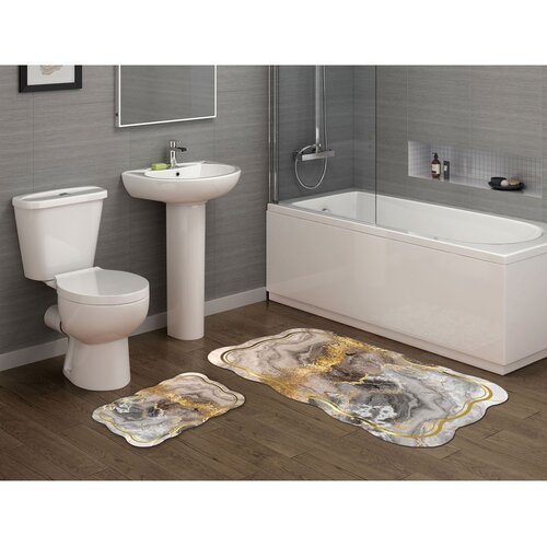Hanah home Set od 2 tepiha za kupatilo, krem ​​boje Cijene