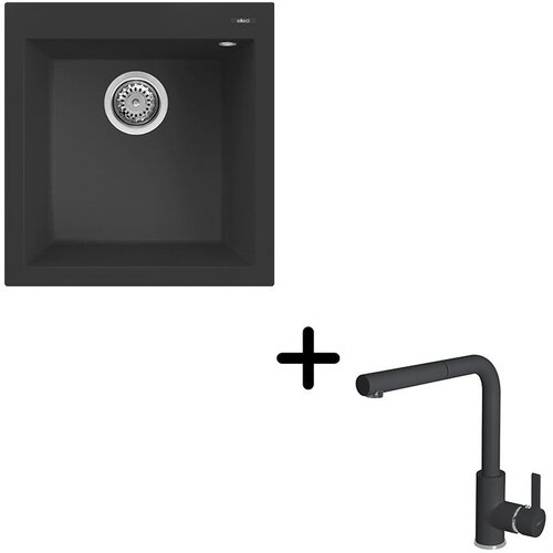  Set Quadra 102 + slavina C02 Nero Slike