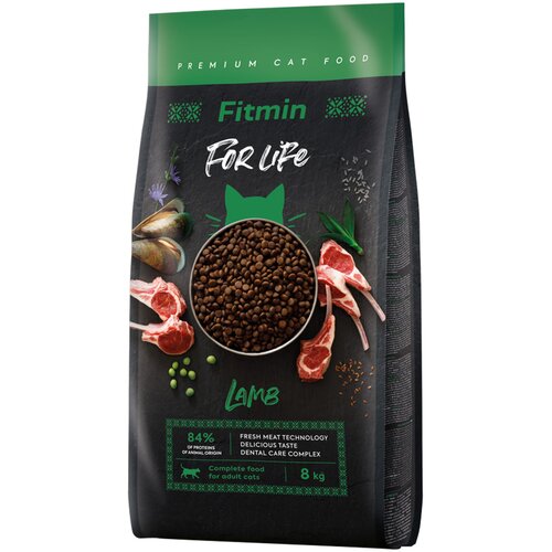 Fitmin Cat For Life Adult z jagnjetino - 8 kg Slike