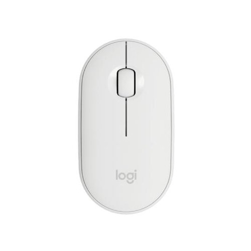 Logitech M350 Pebble, optical 1000dpi beli wireless bežični miš Slike