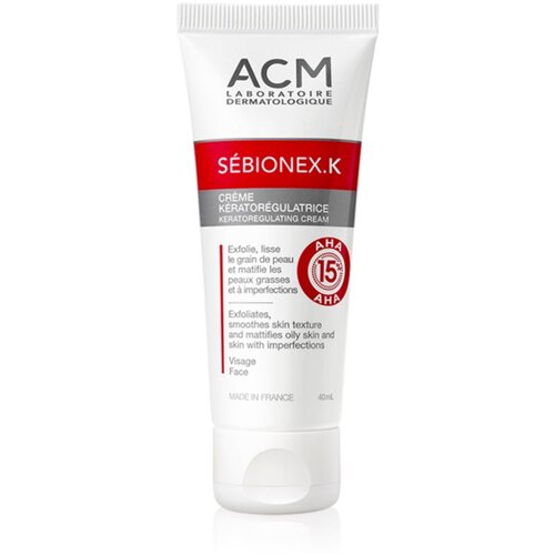 Acm Sébionex K zaščitna krema za matiranje za mastno kožo z nepopolnostmi z AHA 40 ml Cene