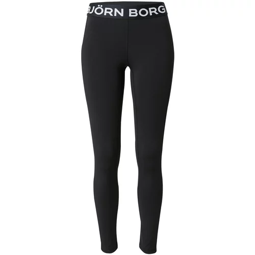 Bjorn Borg Sportske hlače 'ESSENTIAL' crna / bijela