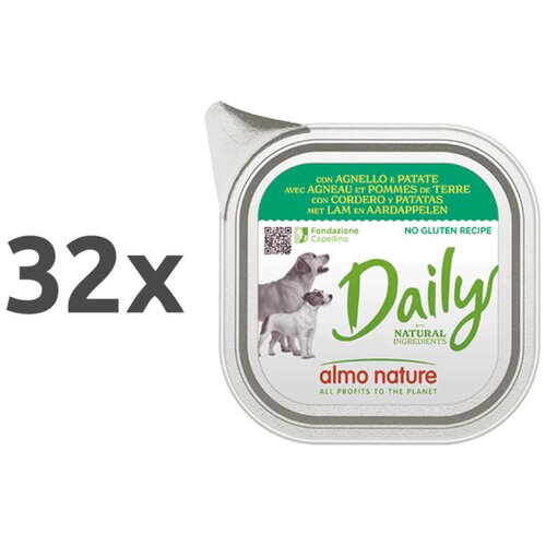 Almo Nature Daily - jagnjetina in krompir - 100 g 32 x 100 g Cene