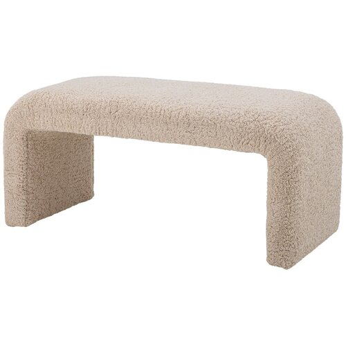 Bloomingville Kremno bela klop iz tkanine boucl&amp;eacute; Bobbie &amp;ndash; Slike