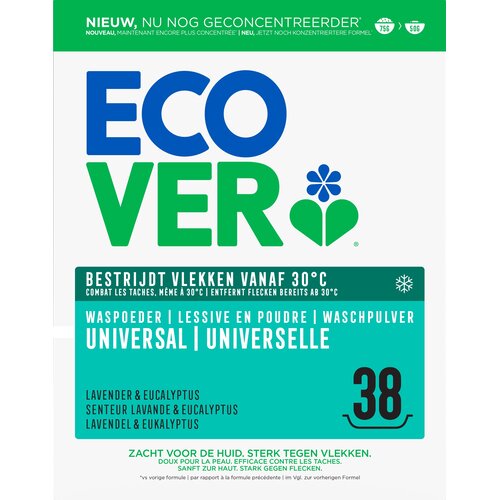 Ecover Univerzalni pra&amp;scaron;ak za pranje rublja - Lavanda i eukaliptus - 1,90 kg Slike