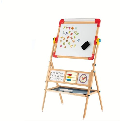 Costway Dvostranska tabla za risanje Tabla za suho brisanje, (5000520529) Slike