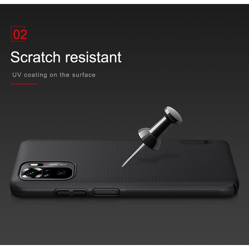 Nillkin Super Frosted Shield - Xiaomi Redmi Note 10 4G / Note 10S / Poco M5s - crna Slike