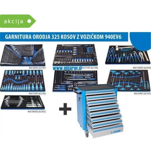 Unior Voziček z orodjem 325 kosov 1011AEV6 Cene