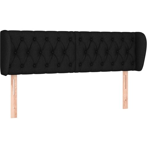 Maison Chic posteljno vzglavje - vzglavna omarica - nočna omarica z u&amp;scaron;esi črno 163x23x78/88 cm blago, (21711719) Slike