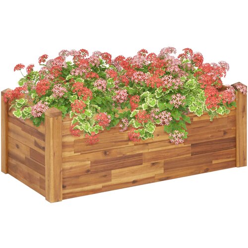 vidaXL Visoka greda 110x60x44 cm trden akacijev les Cene