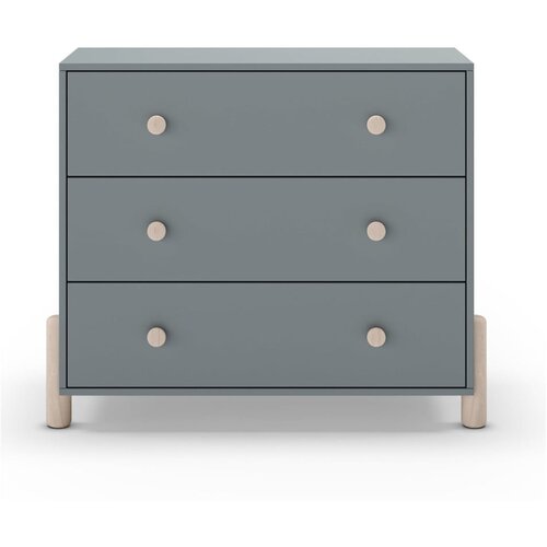 Marckeric Zelena nizka otroška komoda iz masivnega bora 90x80 cm Enola – Cene