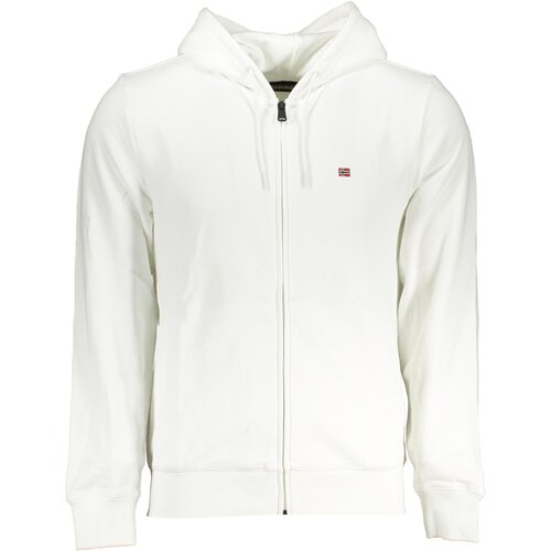 Napapijri MEN&amp;amp;#39;S WHITE ZIP SWEATSHIRT Slike