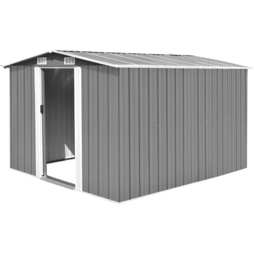 VidaXL Vrtna lopa 257x298x178 cm kovinska siva Slike