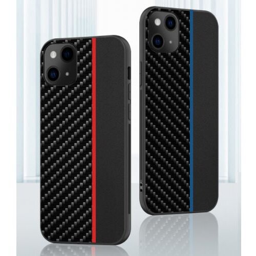 Nillkin silikonski ovitek za iphone 13 pro - carbon črn z rdečo črto Slike