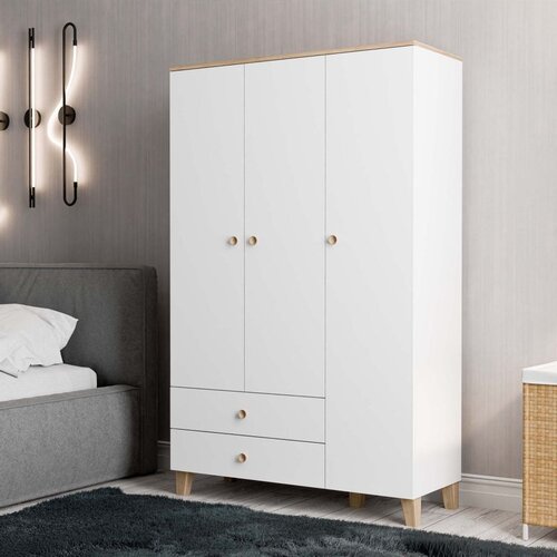 Hanah home vento 3530 oakwhite wardrobe Cene
