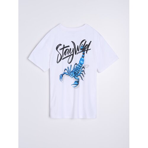 Sinsay Pamučna majica s natpisom StayWild Slike
