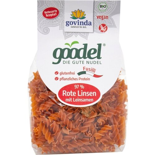  Goodel - Bio Fusilli iz rdeče leče z lanenimi semeni - 250 g Cene