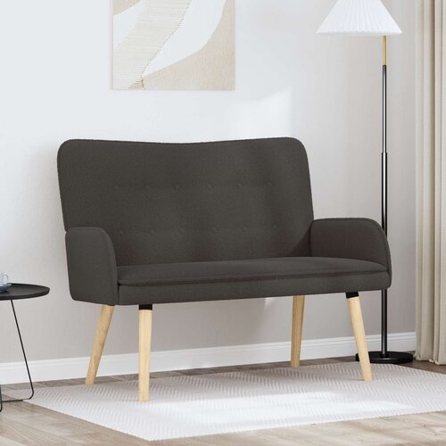 SOFA za dvije osobe Tamnosiva 115 x 61 x 87 cm Boucl&amp;eacute; Slike