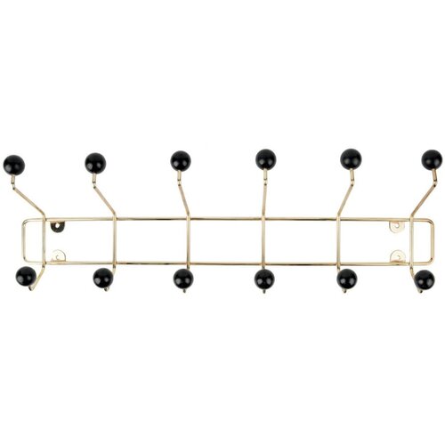 PT LIVING Stenski obešalnik s črnimi detajli PT LIVING Saturnus, dolžina 53,5 cm Cene