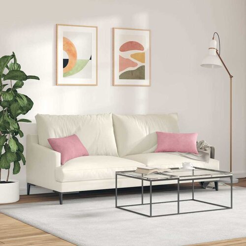  Jastučići za sofu 2 pcs Ružičasta 50 x 30 cm Kordura tekstil Slike