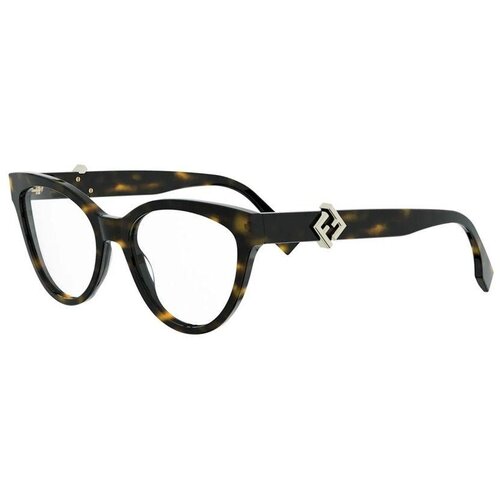 Fendi Diamonds Havana Cat Eye Eyeglasses ONE SIZE (54) Havana/Kristalna Slike