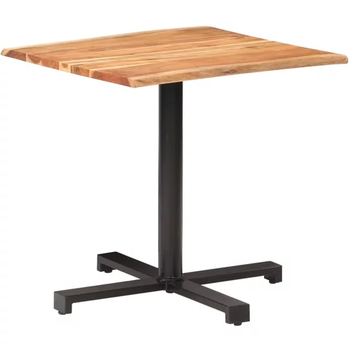 vidaXL Bistro stol sa živim rubovima 80x80x75 cm masivno drvo bagrema