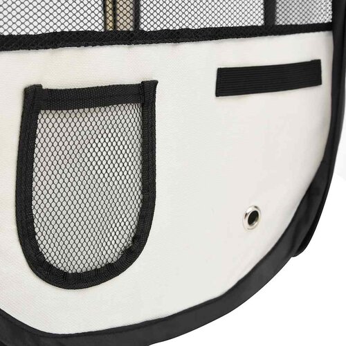  Sklopiva ogradica za pse s torbom za no&amp;scaron;enje crna 145x145x61 cm Slike