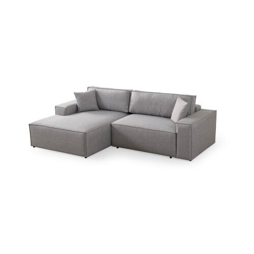 Atelier Del Sofa Kutna sofa Pirlo 145x43x206cm Svijetlo siva Slike