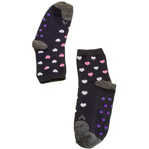 TRENDI Non-slip girls' socks navy blue owls