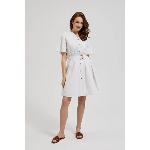 Moodo Women's dress with belt - white Cene