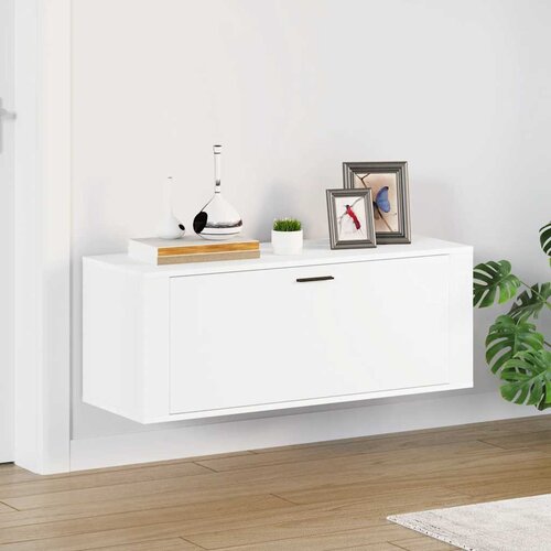 Ormarić za cipele bijeli 100 x 35 x 38 cm od konstruiranog drva Cijene