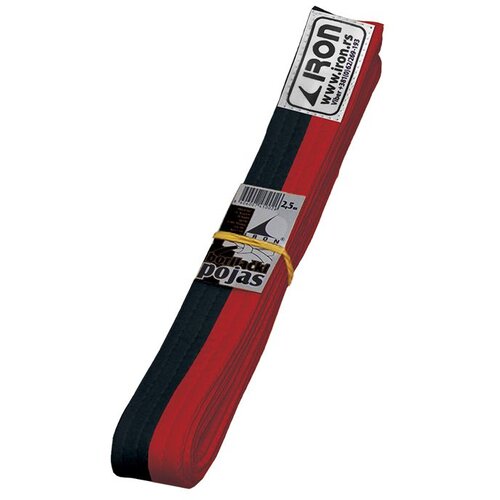 IRON SPORT Crveno crni pojas 240cm - Crno crveni pojas za borilačke sportove Cene