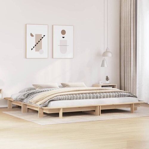 VidaXL Okvir kreveta bez madraca 180 x 200 cm od masivne borovine Slike