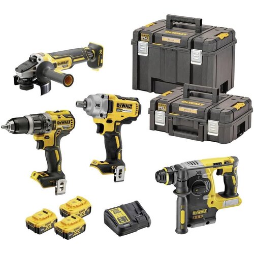 Dewalt DCK428P3T aku set 4 alata 18V xr bez četkica (DCD796 + DCF894 + DCH273 + DCG405) 3x5.0Ah Slike