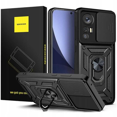 Spacecase OVITEK ZA XIAOMI 12 PRO CAMRING ČRN, (21962900) Cene