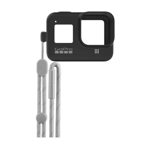 GoPro silikonska zaštitnafutrola i podesiva vezica,crna boja - (HERO 8 BLACK) Cijene