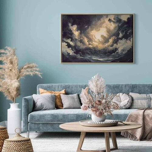 Slika - Epic Light Play: The Sun Battling for Dominance Over the Clouds 90x60 Cijene