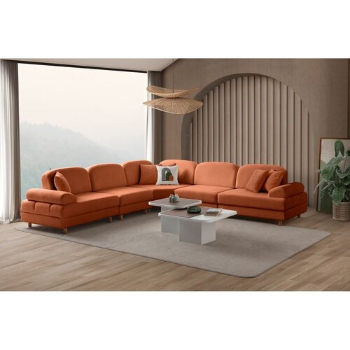 Atelier Del Sofa Aries Modular L ugaona garnitura na razvlačenje 315 × 315 cm, narandžasta Cene