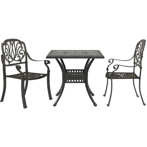 VidaXL Bistro garnitura 3-delna bronasta liti aluminij Slike