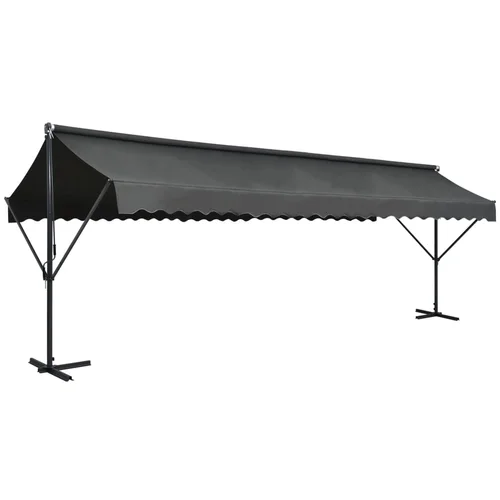 vidaXL Prostostoječa tenda 600x300 cm antracitna