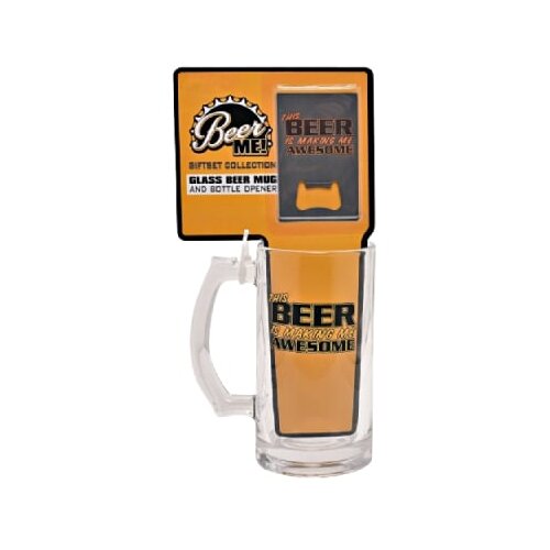 Widdop & Co. Harvey Makin - Set za piće - HM Beer, Tankard & Bottle Opener This Beer Is Making Me Awesome Cene