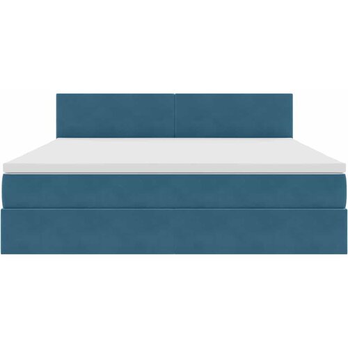 Krevet s od storage s madracem Tamno plava 180 x 200 cm Bar&amp;scaron;un Slike