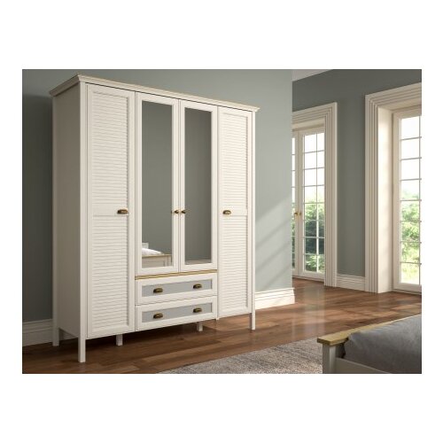 Hanah home Krem - hrast- sivi ormar FRN 21001 Cene