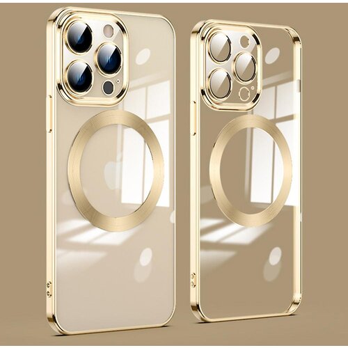 INORCO Za iPhone 12 Pro Funda magnetica za telefon Galvanoplastia Acr&amp;iacute;lico transparente + TPU Protector de lente de vidrio Cubierta de tel&amp;eacute;fono, (22037177) Slike