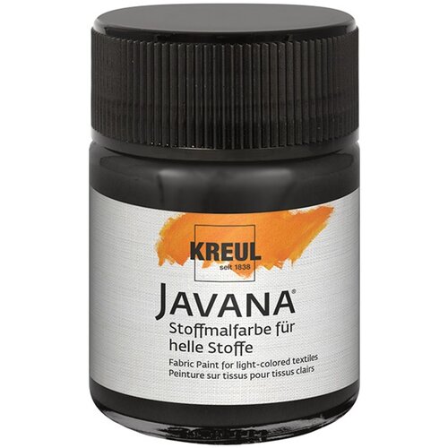 Kreul Boja za svetli tekstil JAVANA 50 ml | Black Cene