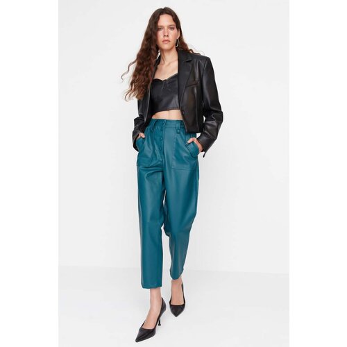 Trendyol limited edition oil front buttoned trousers Slike